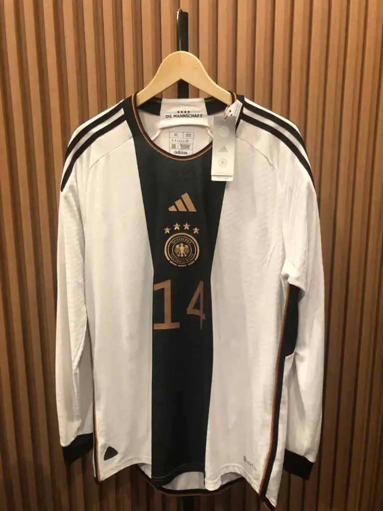 Germany Home Jersey 2022–2023 Long Sleeve (Player Issue, BNWT) with No. 14 Jamal Musiala