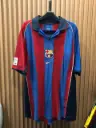 FC Barcelona Home Jersey 2001–2002 with No. 10 Rivaldo