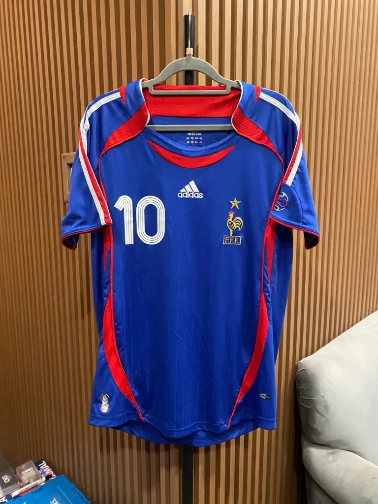 France Home Jersey 2006 with No. 10 Zinedine Zidane