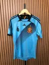 Spain Away Jersey 2012 with No. 6 Andrés Iniesta