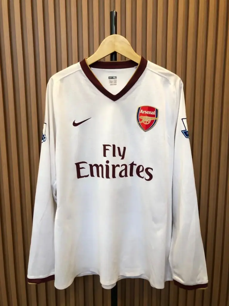 Arsenal Away 2007–2008 (Long Sleeve, Player Issue) with No. 4 Cesc Fàbregas 