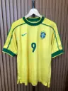 Brazil Home 1998 Player Issue - 9 Ronaldo Nazário