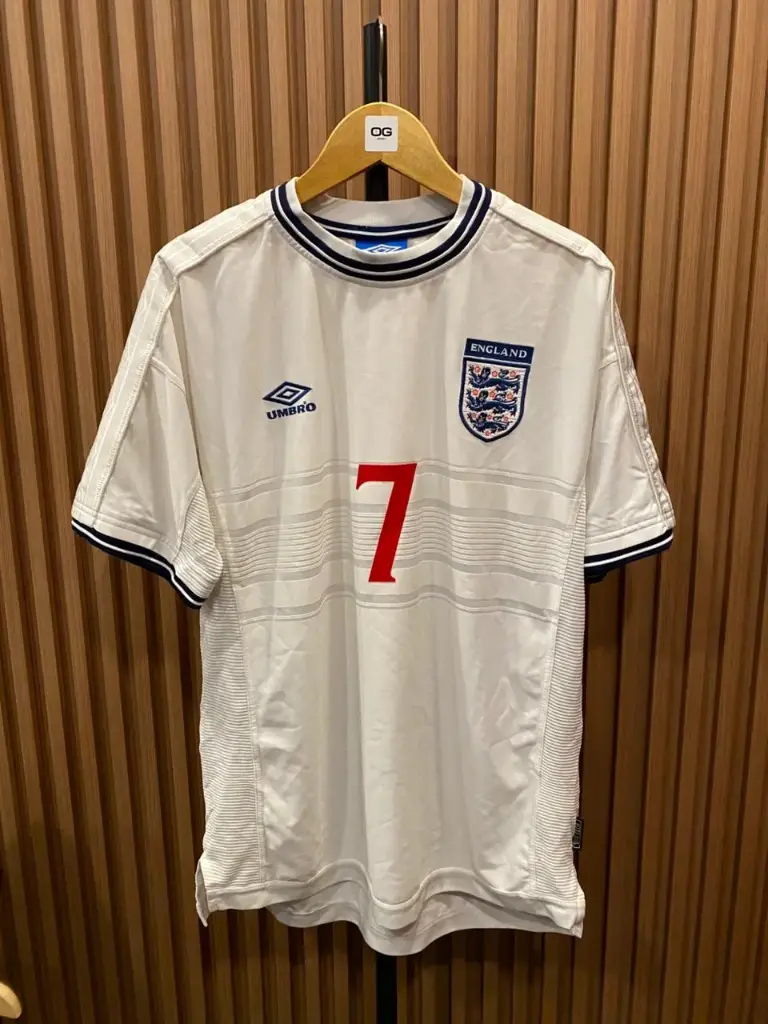 England Home Jersey 1999–2000 with No. 7 David Beckham