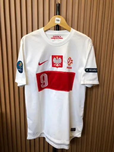Poland Home Jersey Euro 2012 with No. 9 Robert Lewandowski